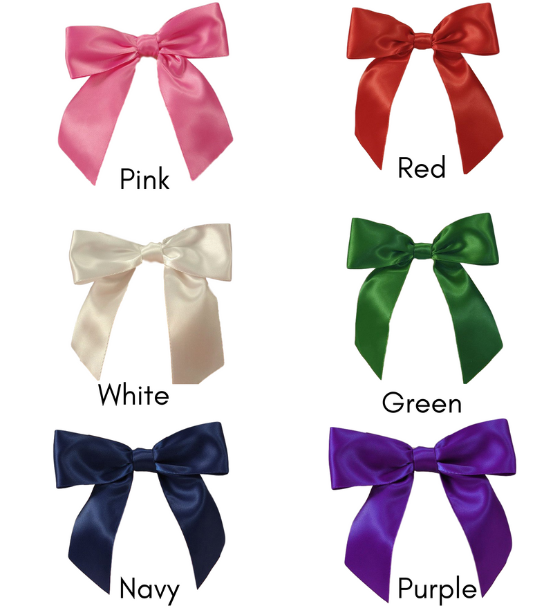 Ivory Satin Twist Tie Bows - 1.5 Inch - Pack of 50