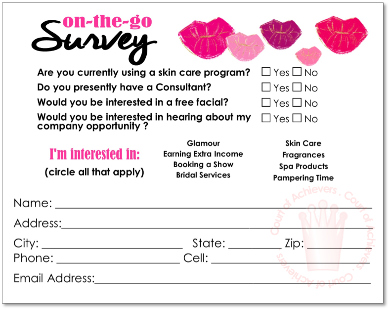 Survey Card