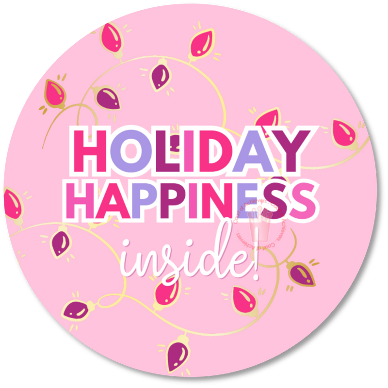 Holiday Happiness Inside Sticker