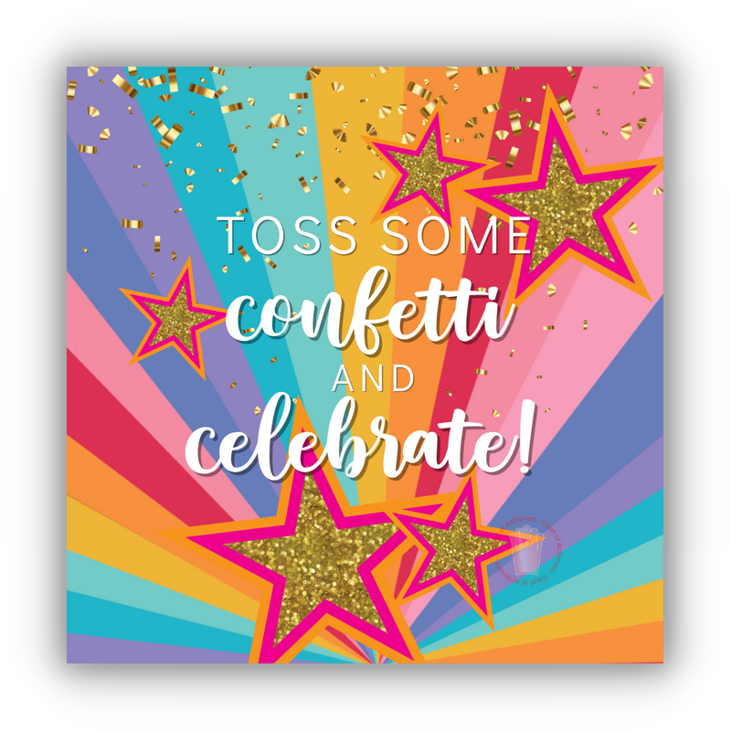 Toss Confetti Magnet