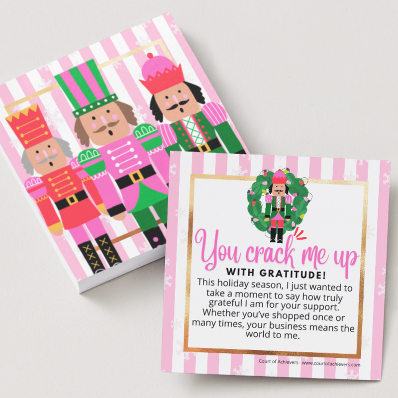 Crackin' with Gratitude Chat Card