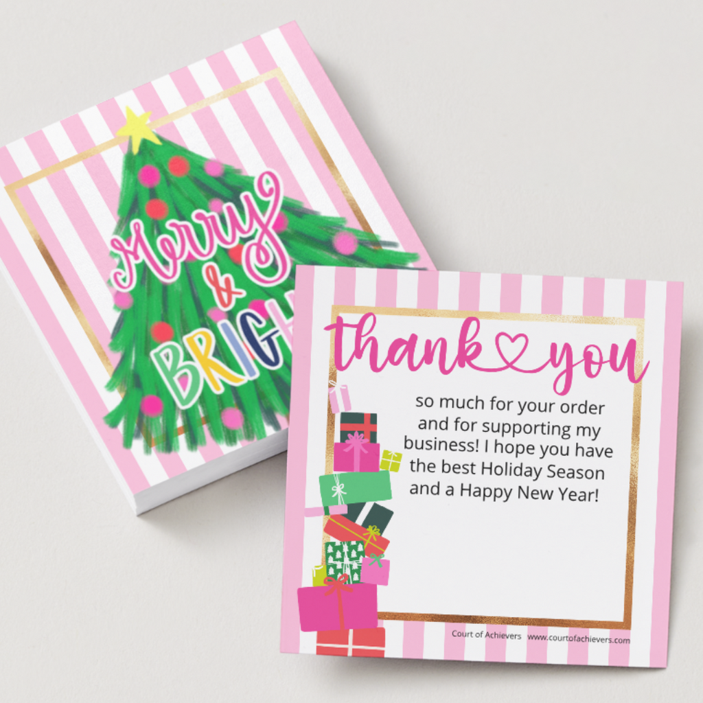 Merry & Bright Chat Card