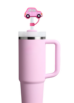 Pink Car Straw Topper
