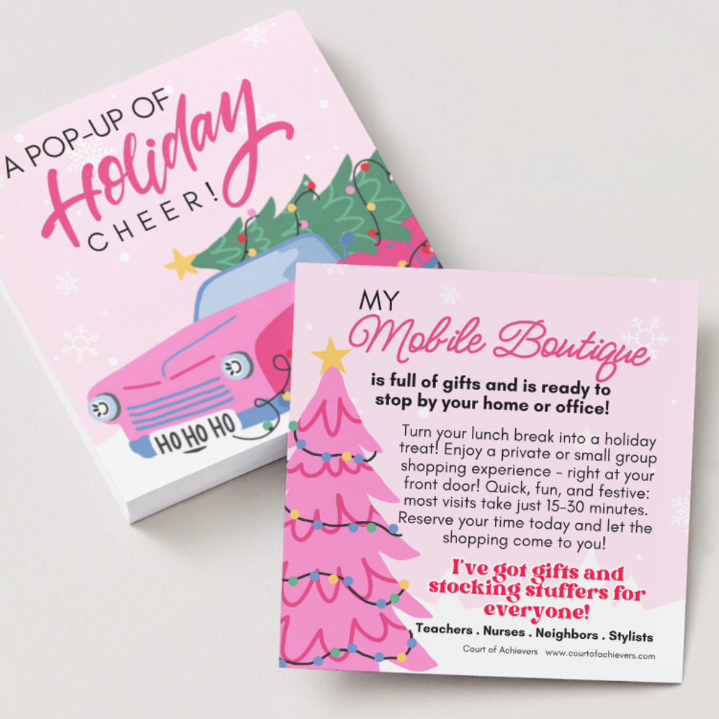 Pink Mobile Boutique Chat Card