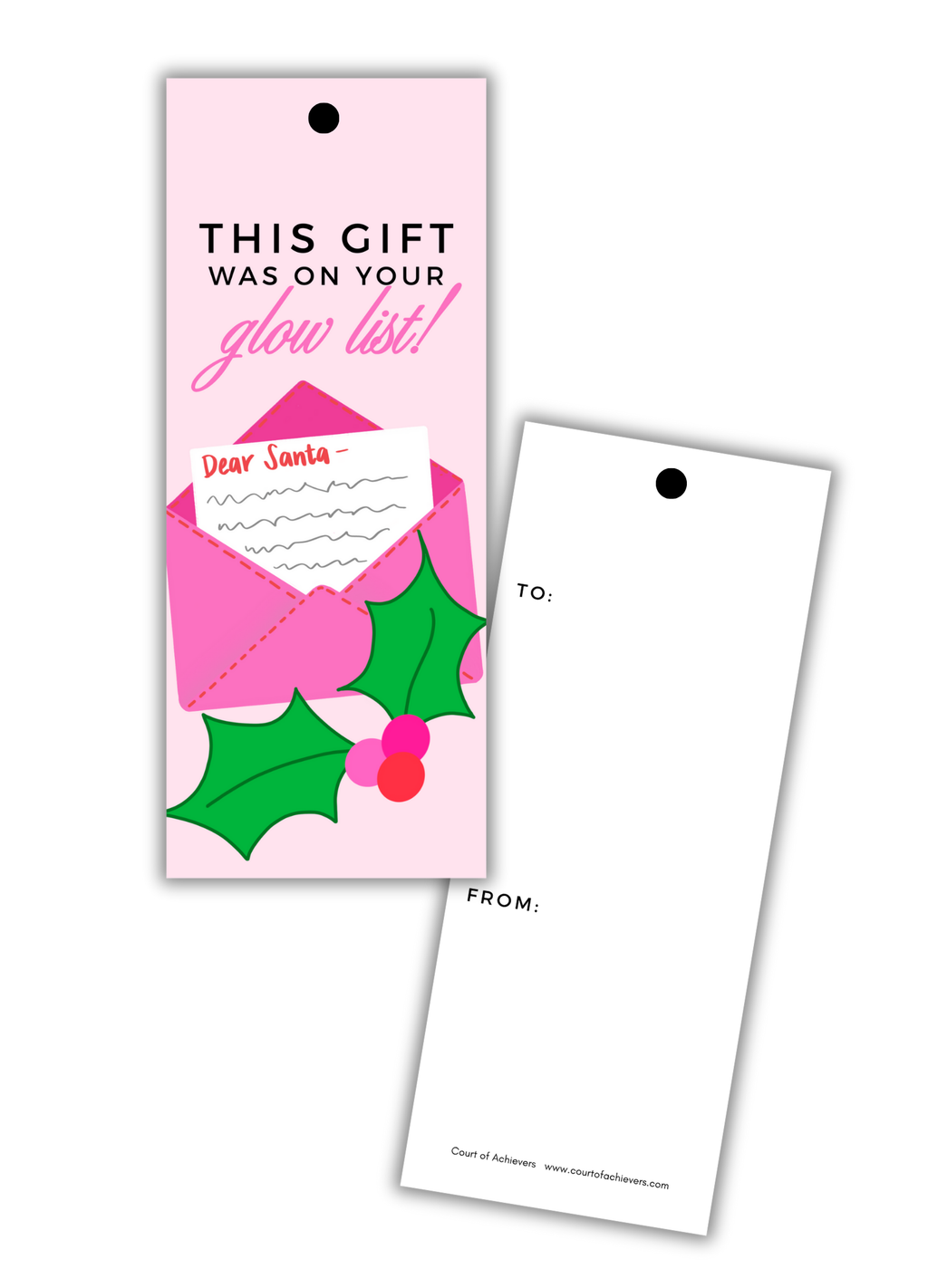 Glow List Gift Tags