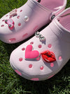 Pink Power Croc Charms