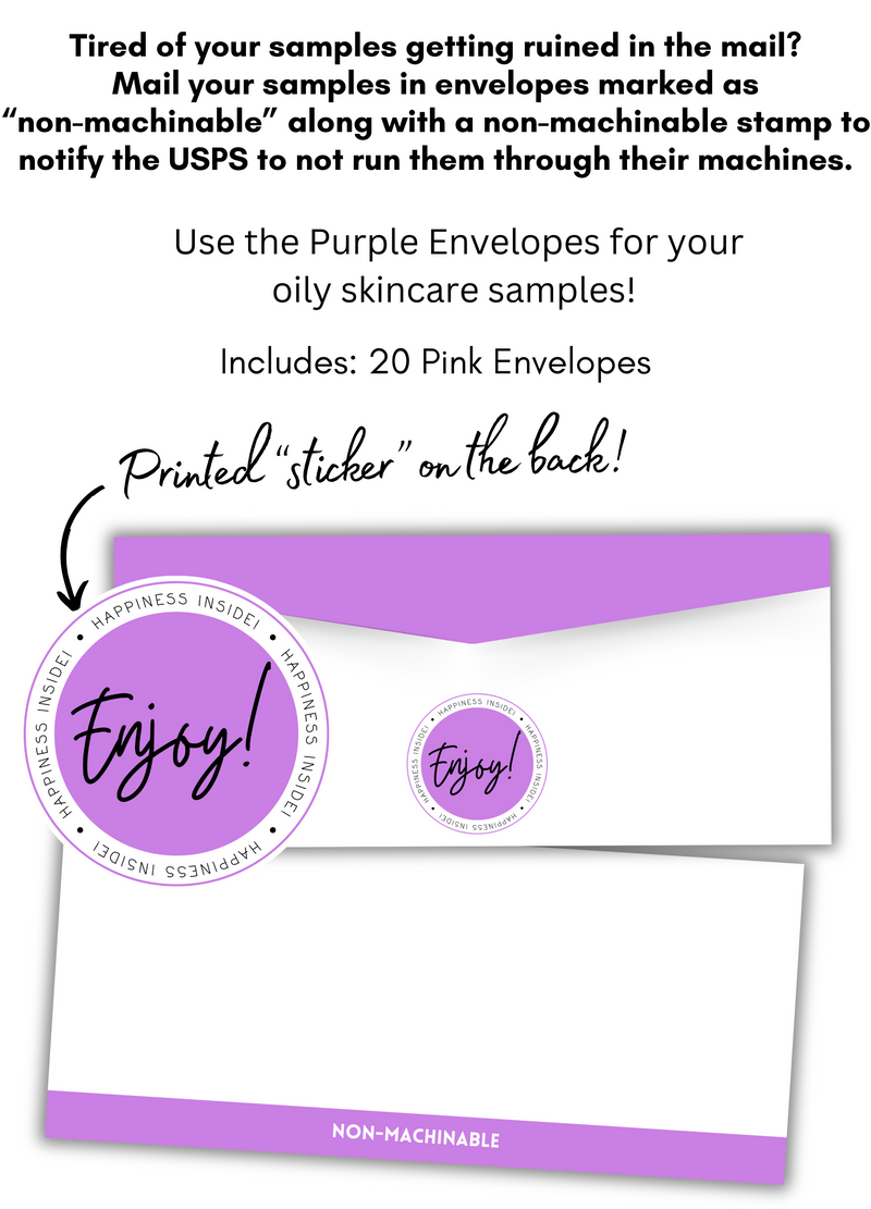 Purple Non-Machinable Envelopes