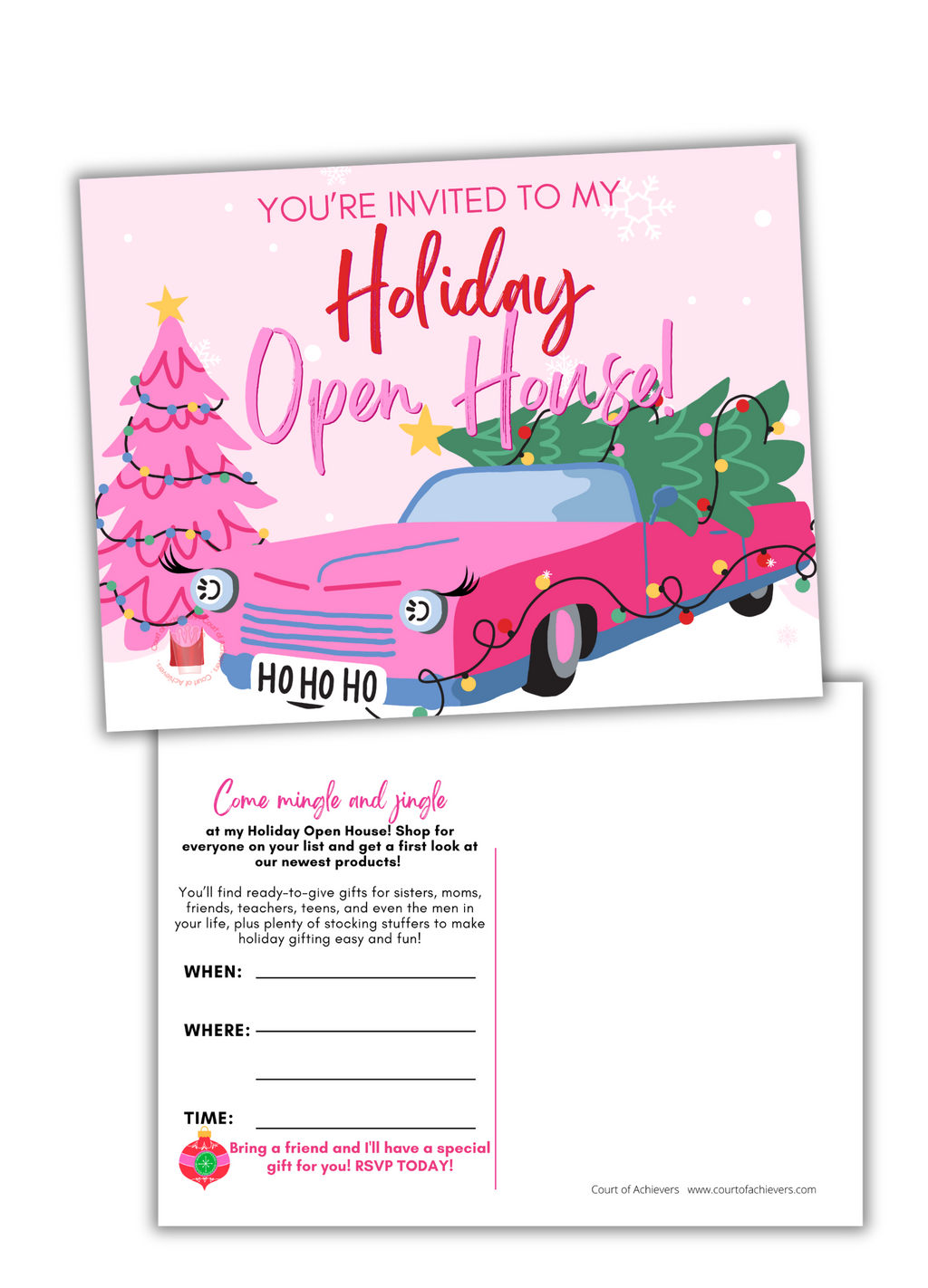Pink Express Open House Postcard Bundle