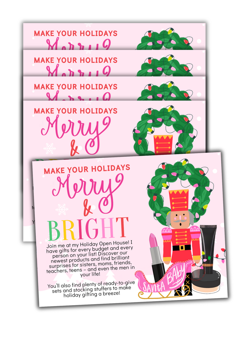 Merry and Bright Open House Postcard Bundle