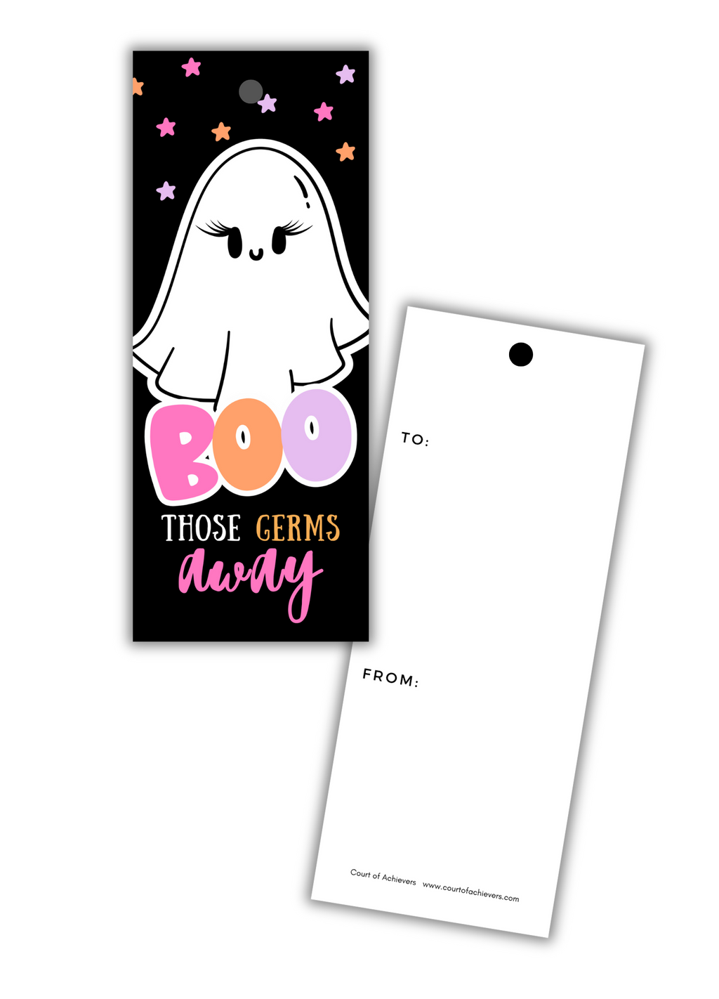 Boo those Germs Gift Tags