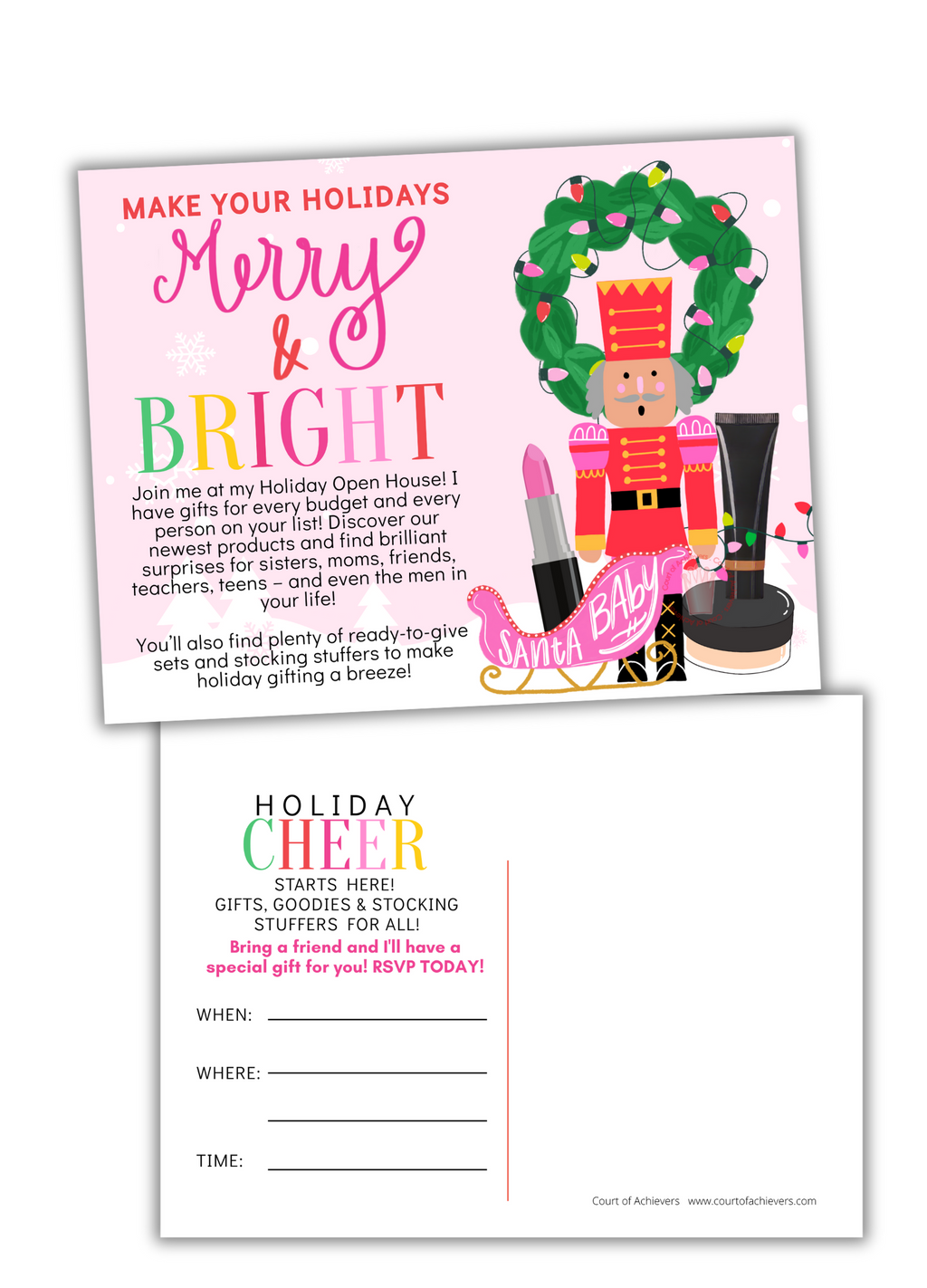 Merry and Bright Open House Postcard Bundle