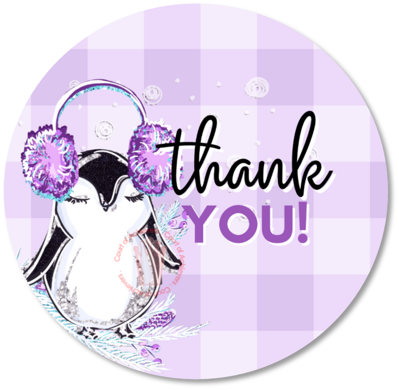 Penguin Thank you  Sticker