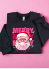 Bubble Gum Santa Fleece Sweatshirt