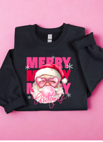 Bubble Gum Santa Fleece Sweatshirt