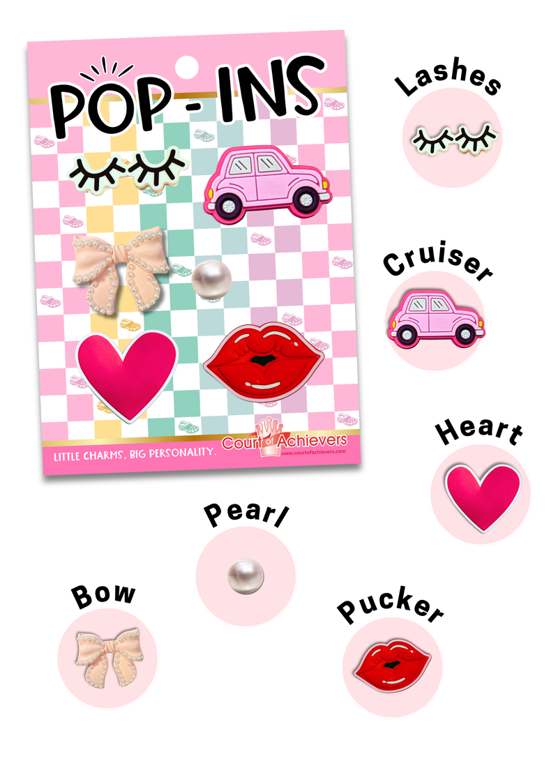 Pink Power Croc Charms