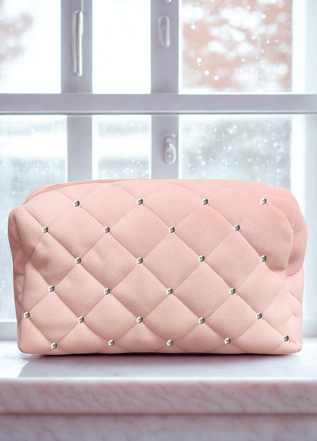 Set of 5 Pink Velvet Bags