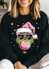Bubble Gum Grinch Fleece Sweatshirt