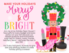 Merry and Bright Open House Postcard