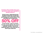 Keep your 50% off A3 Postcard