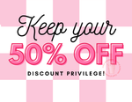 Keep your 50% off A3 Postcard