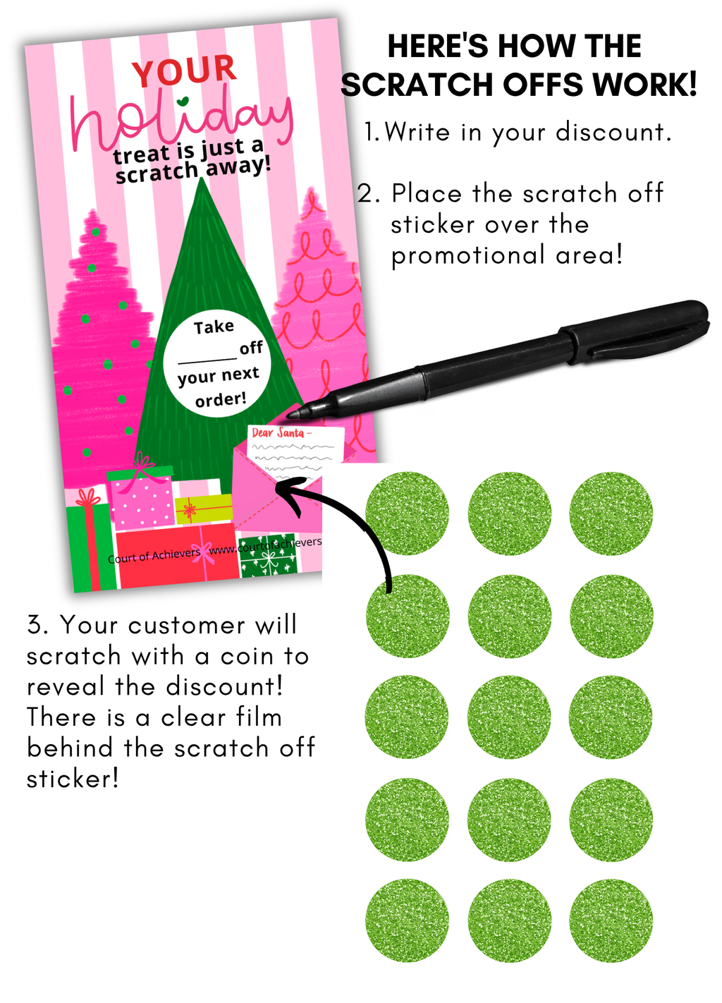 Merry & Bright Scratch Off Cards