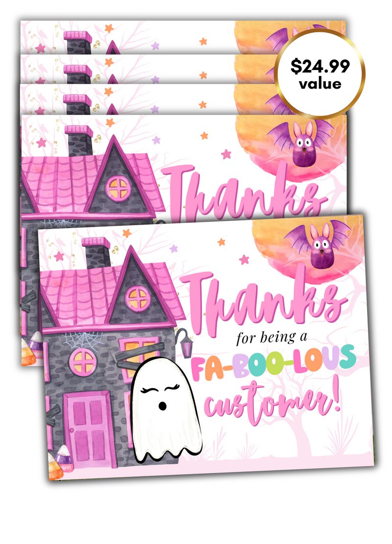 Fa-Boo-louse Treat Cards Bundle