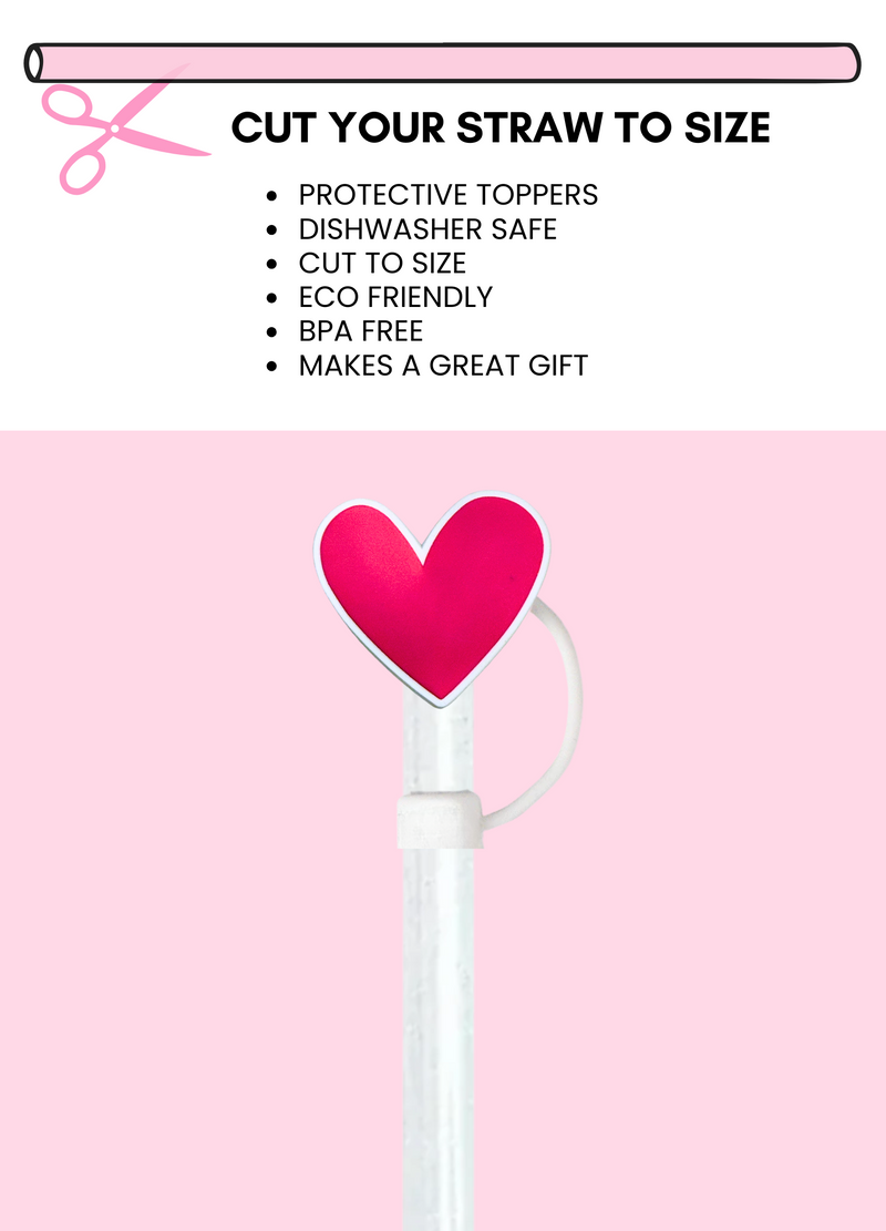 Heart Straw Straw Topper