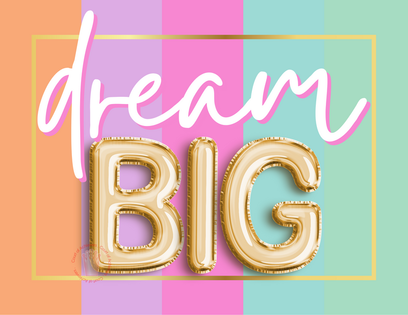 Dream Big Balloons Postcard