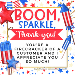 Red, White and Woo-hoo Chat Card