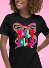 Holly Jolly Black Tee