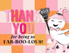 Fab-BOO-lous Postcard