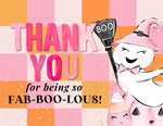 Fab-BOO-lous Postcard