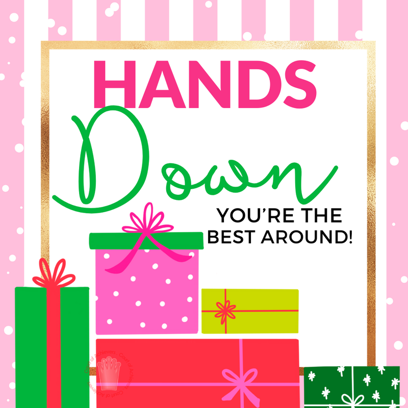 Hands Down Chat Card