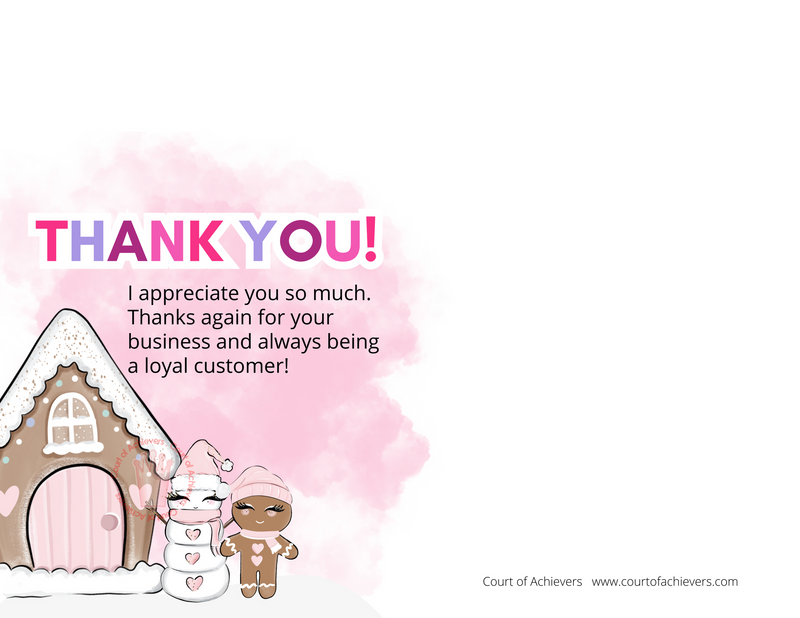 Holiday Heart of my Business Postcard