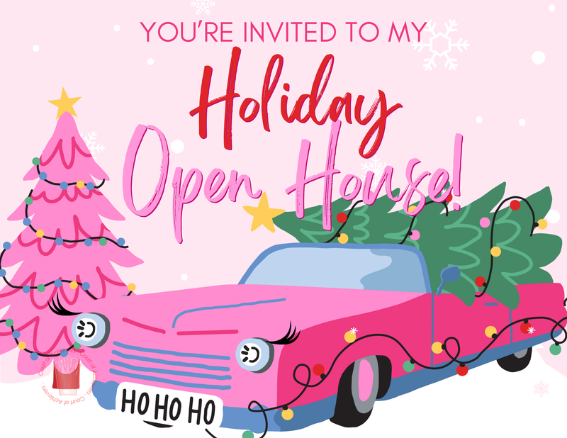 Pink Express Open House Postcard