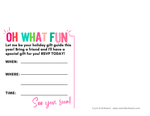 Holiday Open House Postcards