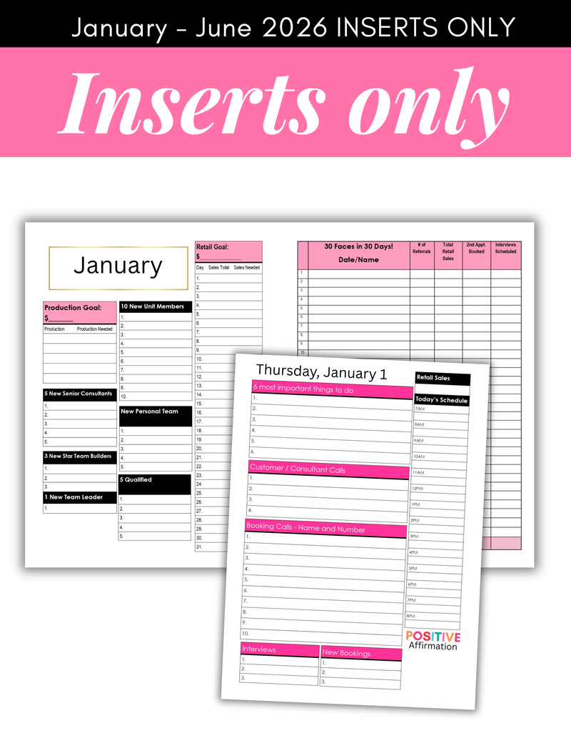 Jan. - June 2026 Inserts Only