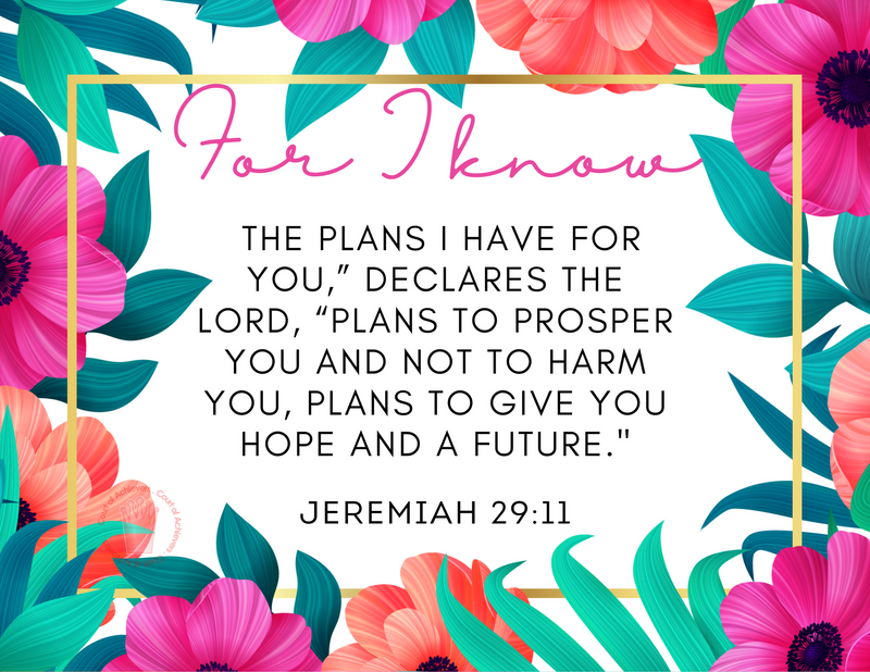 Jeremiah 29:11 Postcard