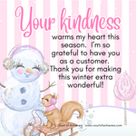Let it Snow Chat Card