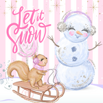 Let it Snow Chat Card