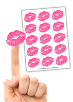 Kisses Shaped Sticker Set