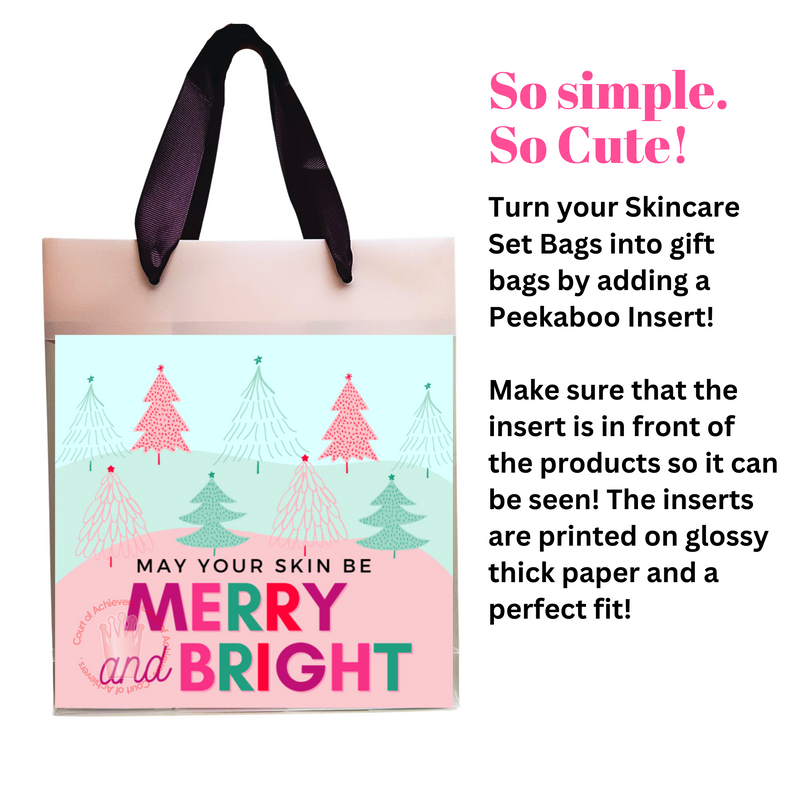 Skincare Merry and Bright Peekaboo Inserts