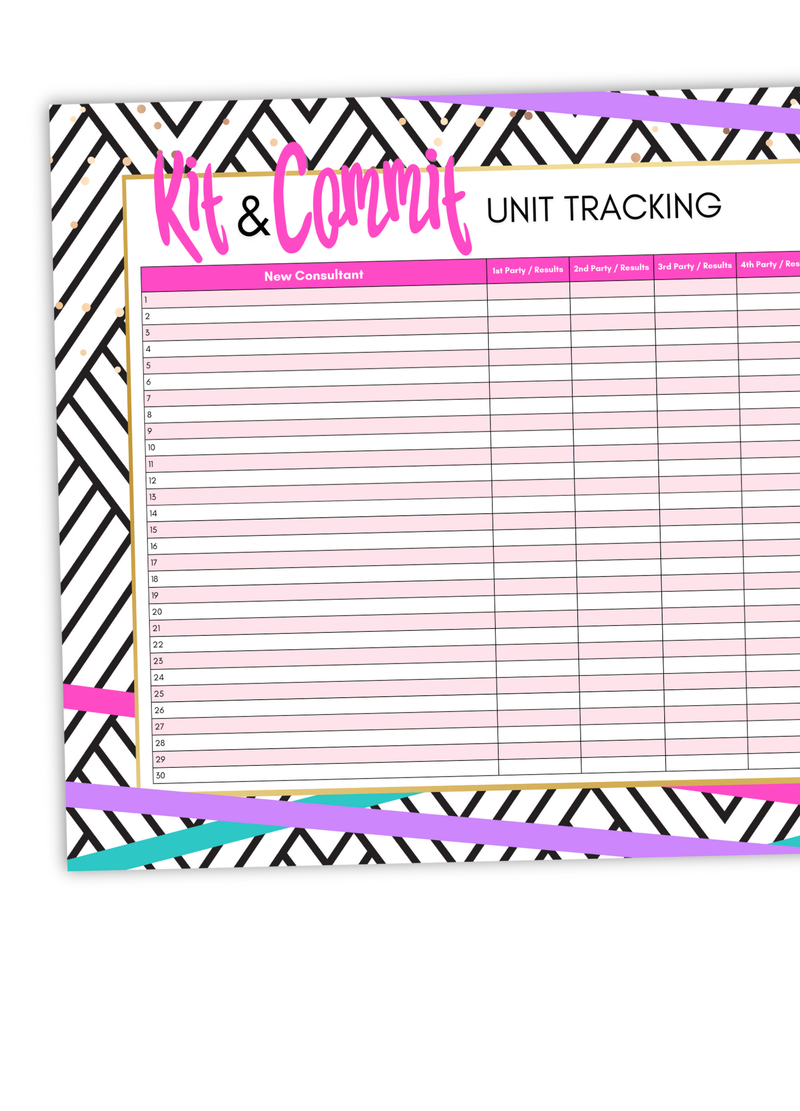 Kit & Commit Tracking Poster – Court of Achievers