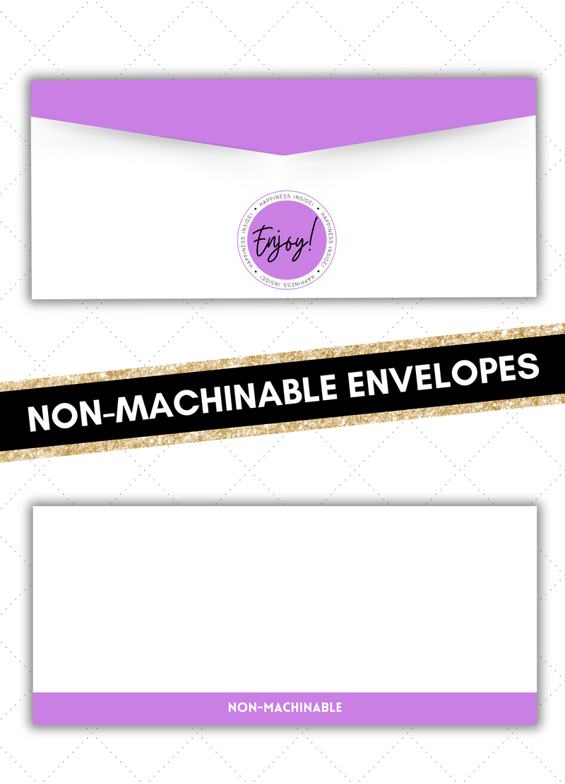 Purple Non-Machinable Envelopes
