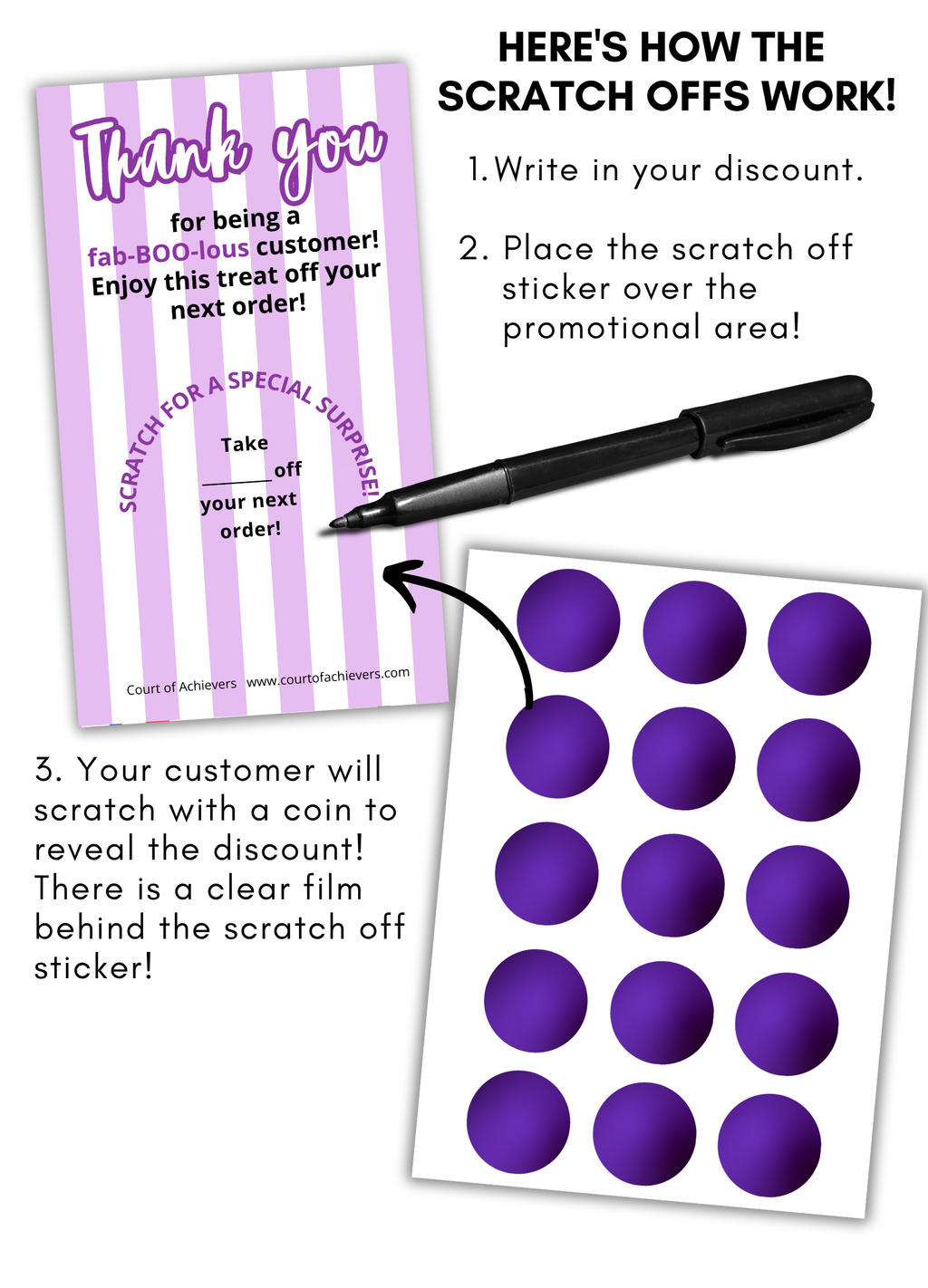 Mystery Boo Scratch Off Cards