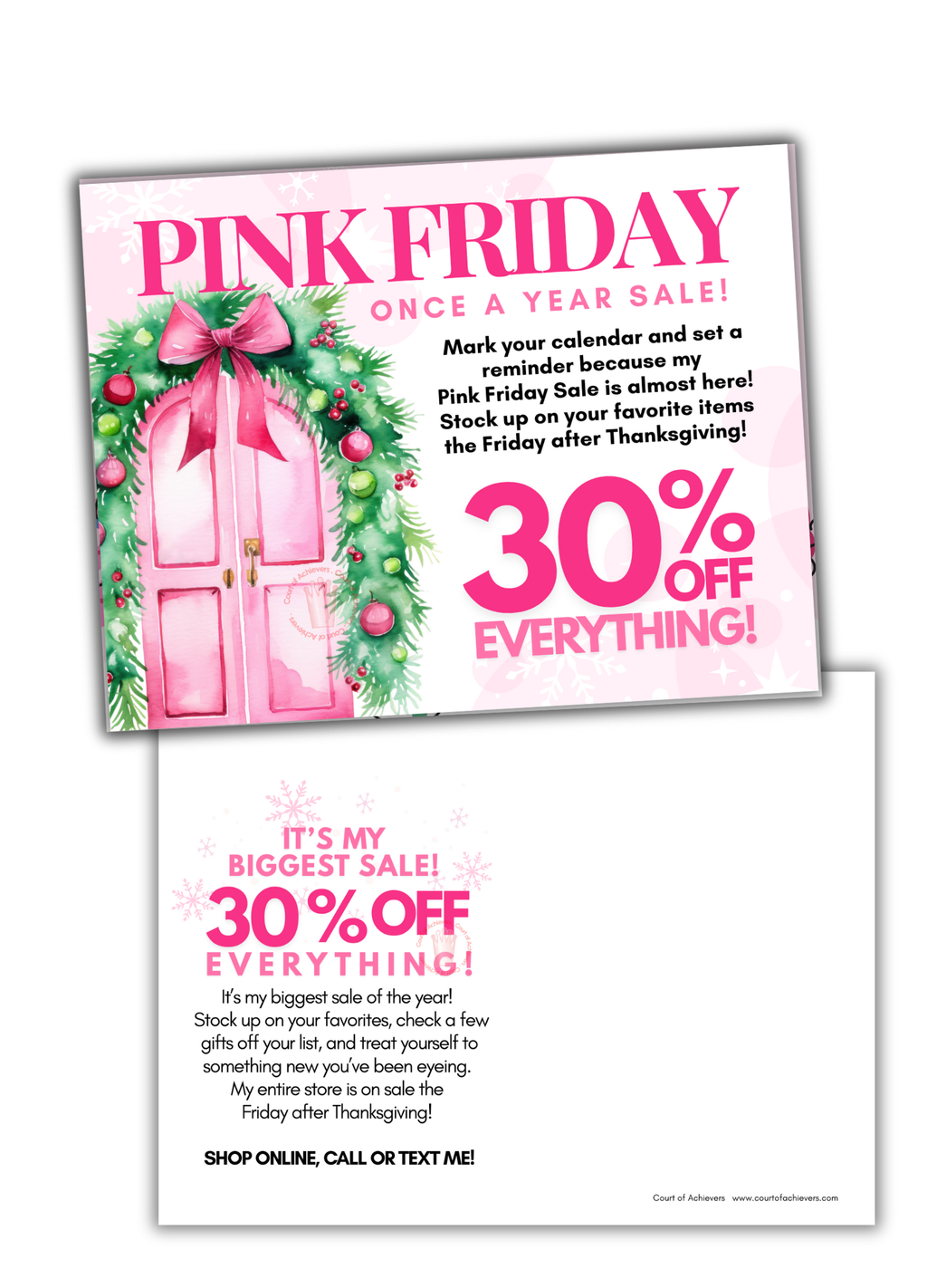 Pink Friday Postcard Bundle