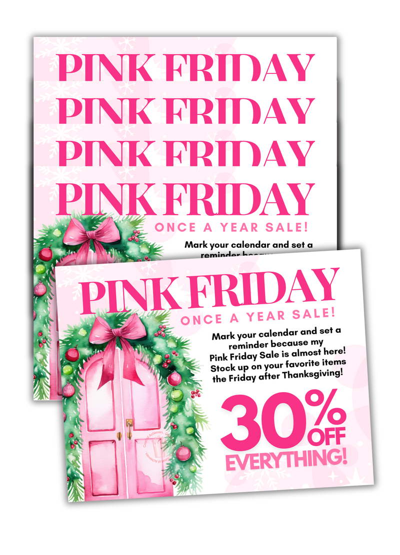 Pink Friday Postcard Bundle