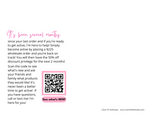 Pink Reminder Postcard