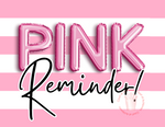 Pink Reminder Postcard