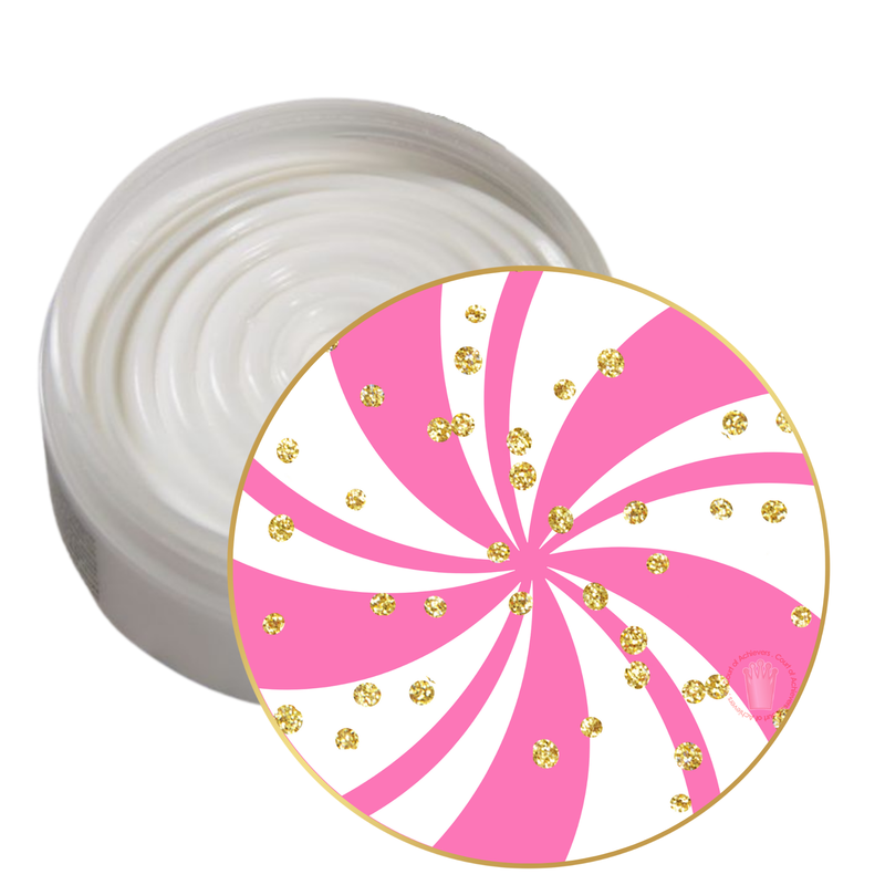 Pink Shea Creme Peppermint Stickers